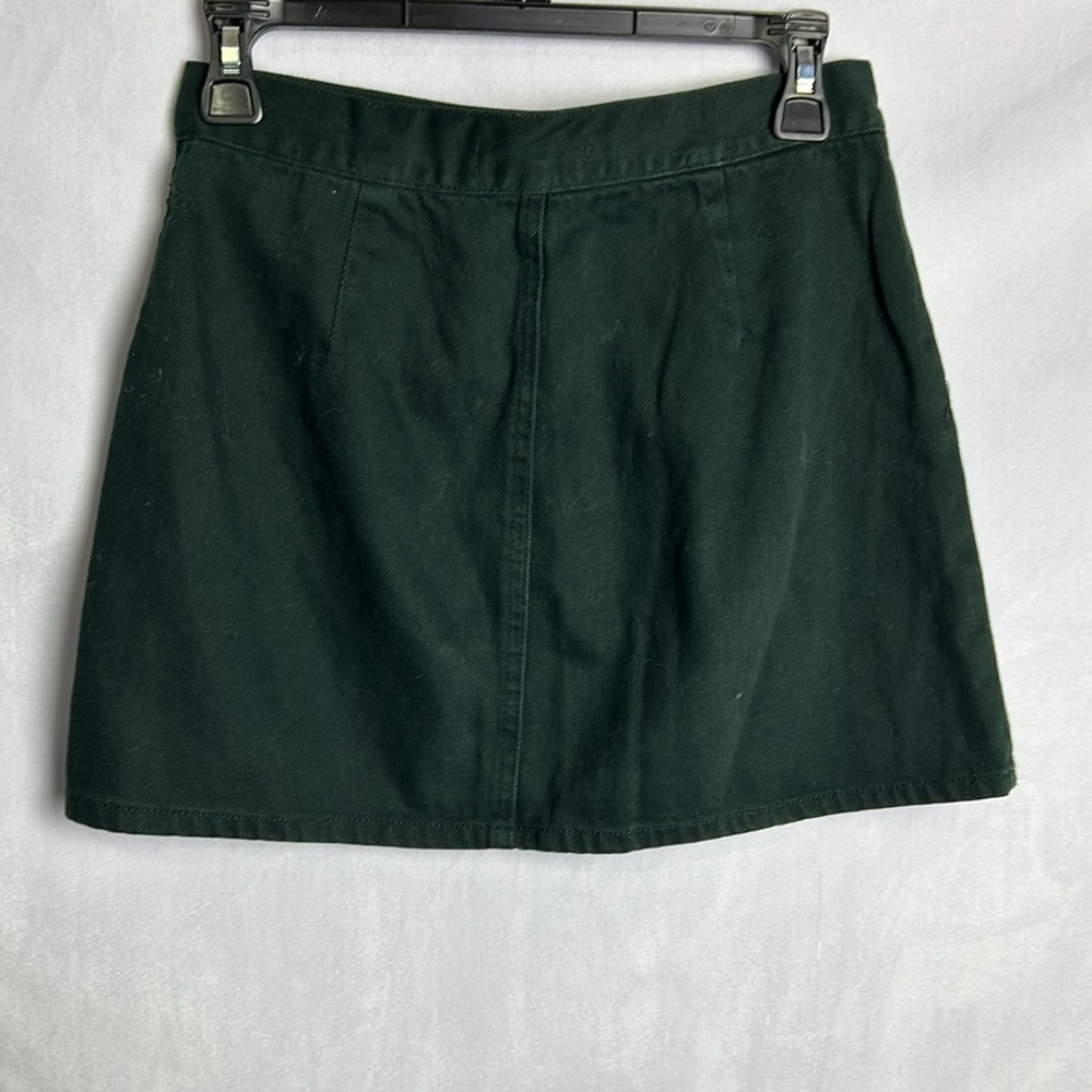 Forever 21 green denim mini skirt - Picture 4 of 8